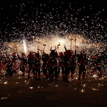 Correfoc de Sant Joan a Igualada. Foto de Jordi Bonaventura