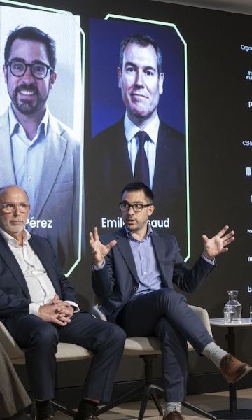 Elena Busquets, Jordi Vila, Dani Pérez i Emili Roudaud a Eixample Talks per Marc Lliure Elena Busquets, Jordi Vila, Dani Pérez i Emili Roudaud a Eixample Talks per Marc Lliure