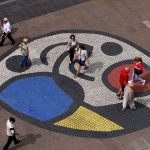 Mosaic de Joan Miró i paviment d'Escofet a La Rambla © Vicente Zambrano González