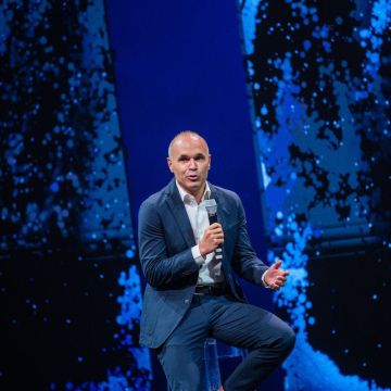 Andrés Iniesta a la gala de Premis Princesa Girona