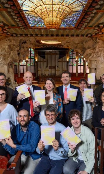 Presentació temporada 25-26 Palau de la Música amb artistes