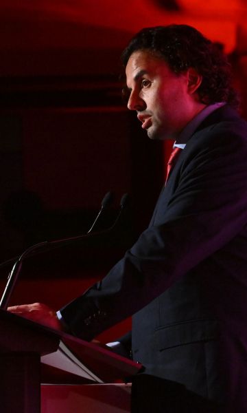 Vicenç del Mar, president de l'AIJEC, a la gala de celebració dels 40 anys de l'associació
