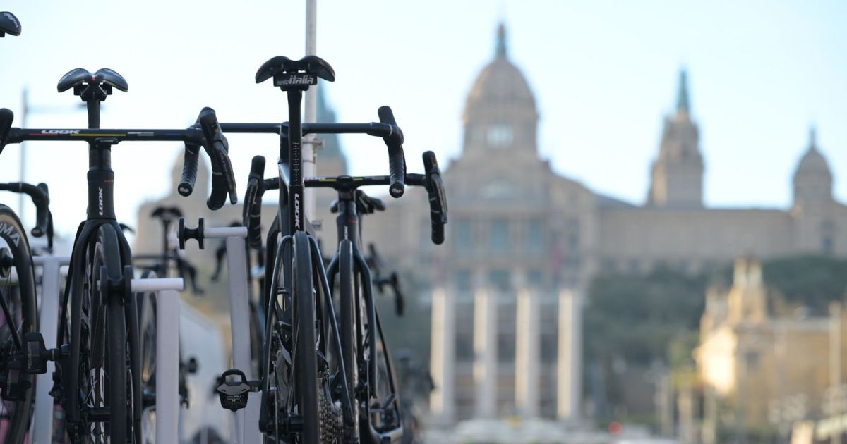 Bicicletes a Montjuïc.