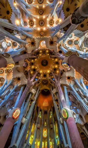 L'interior de la Sagrada Família