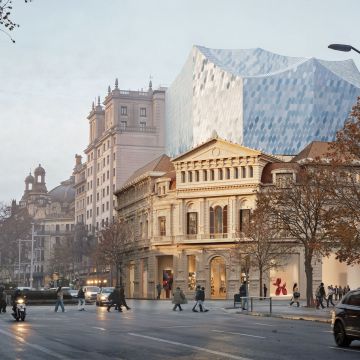 Render de la futura fachada del Museu Carmen Thyssen
