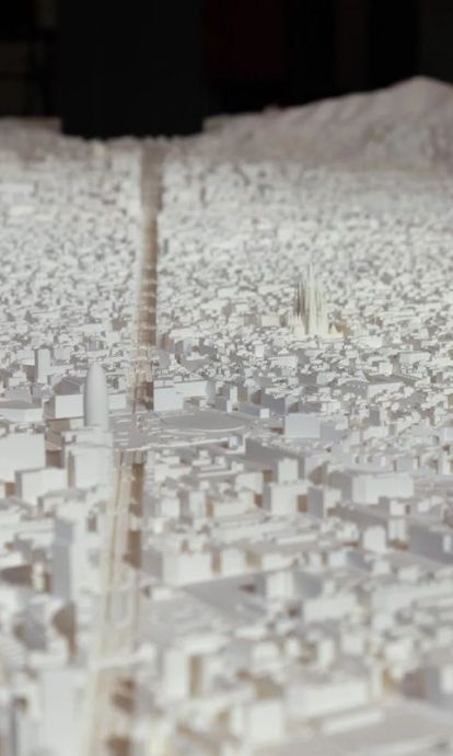 Detall de la maqueta de Barcelona còpia