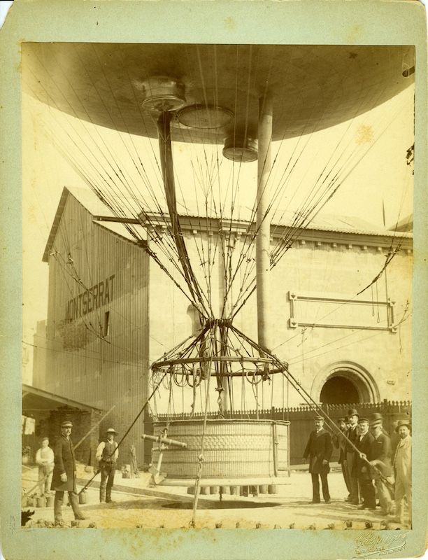 Globo aerostático en la Ciutadella de Barcelona. 