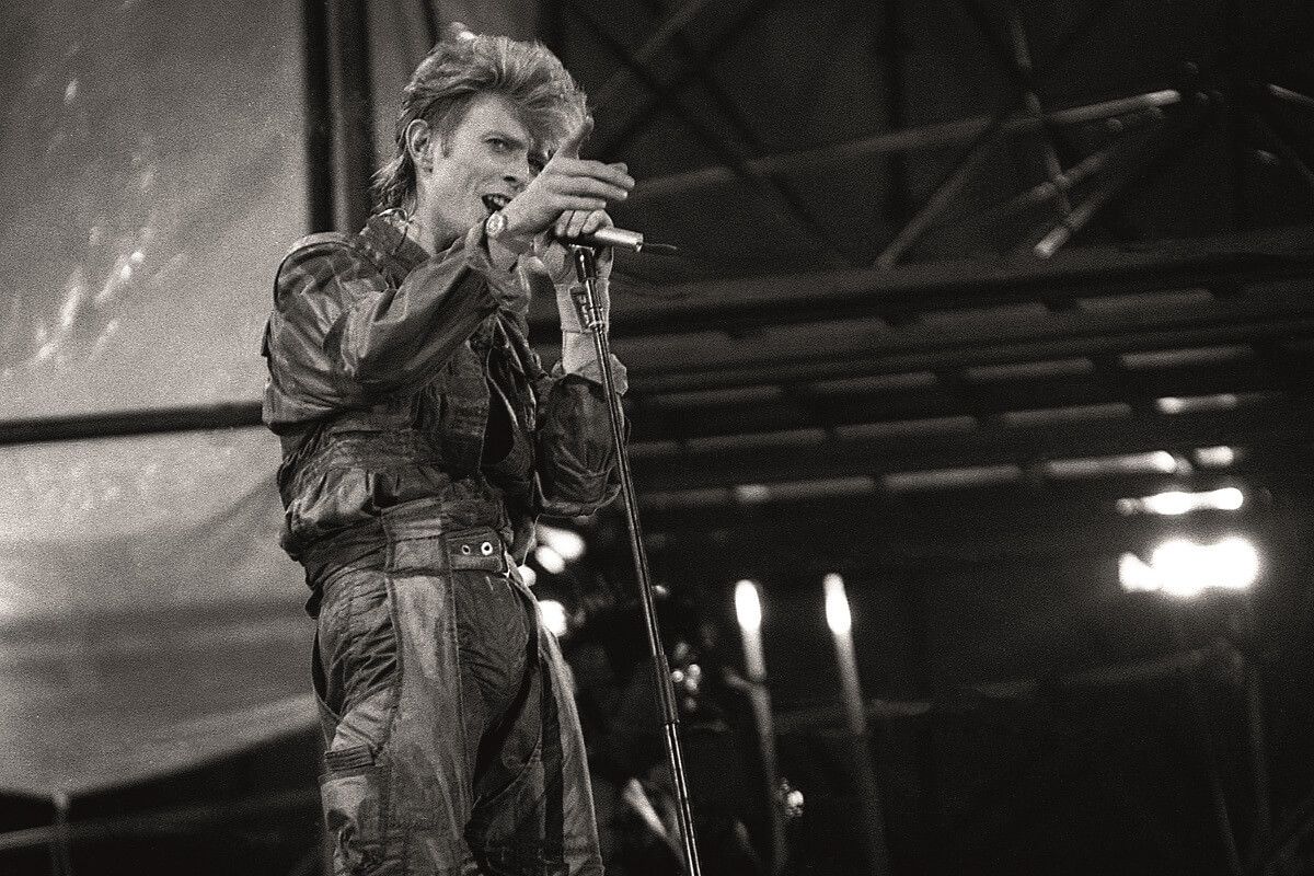 David Bowie en un concierto en Barcelona