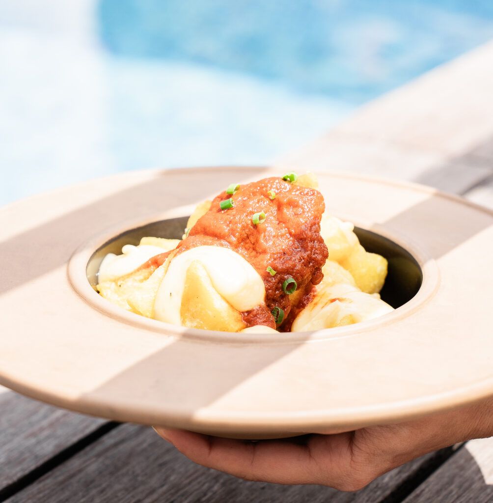 Tapas con un toque a la altura de la terraza del Claris.