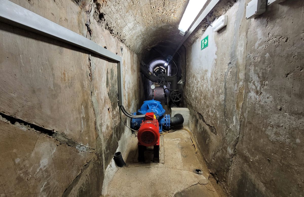 Imagen del interior de la Font Màgica de Montjuïc