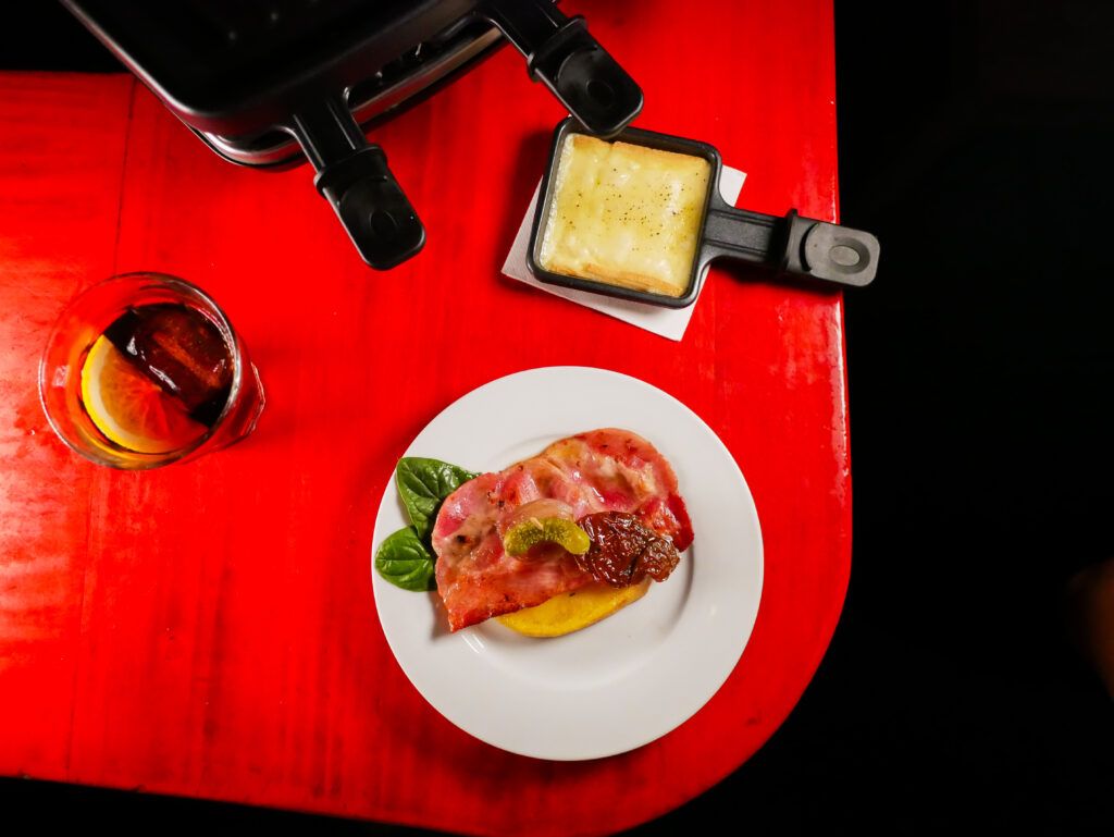 La mini raclette del Bianco Noir.