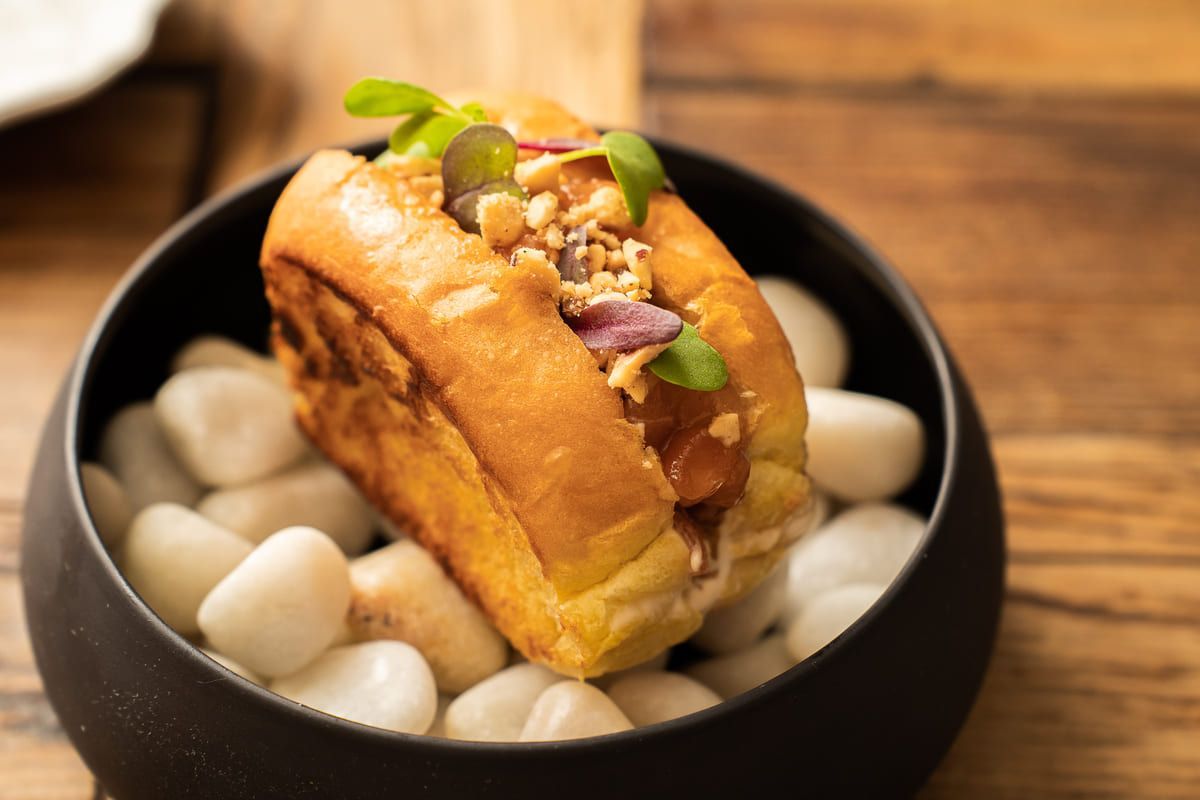 Restaurante Telefèric plaza Letamendi Barcelona brioche salmón