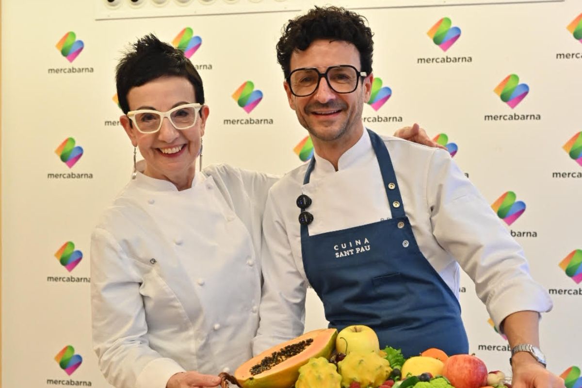 Carme Ruscalleda i Raül Balam a Mercabarna