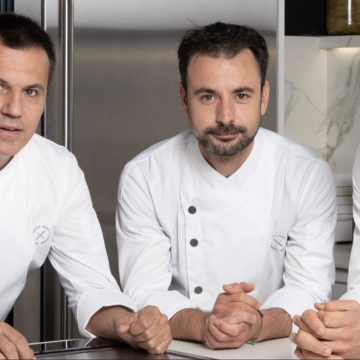 Oriol Castro, Eduard Xatruch i Mateu Casañas, xefs del restaurant Disfrutar Oriol Castro, Eduard Xatruch i Mateu Casañas, xefs del restaurant Disfrutar