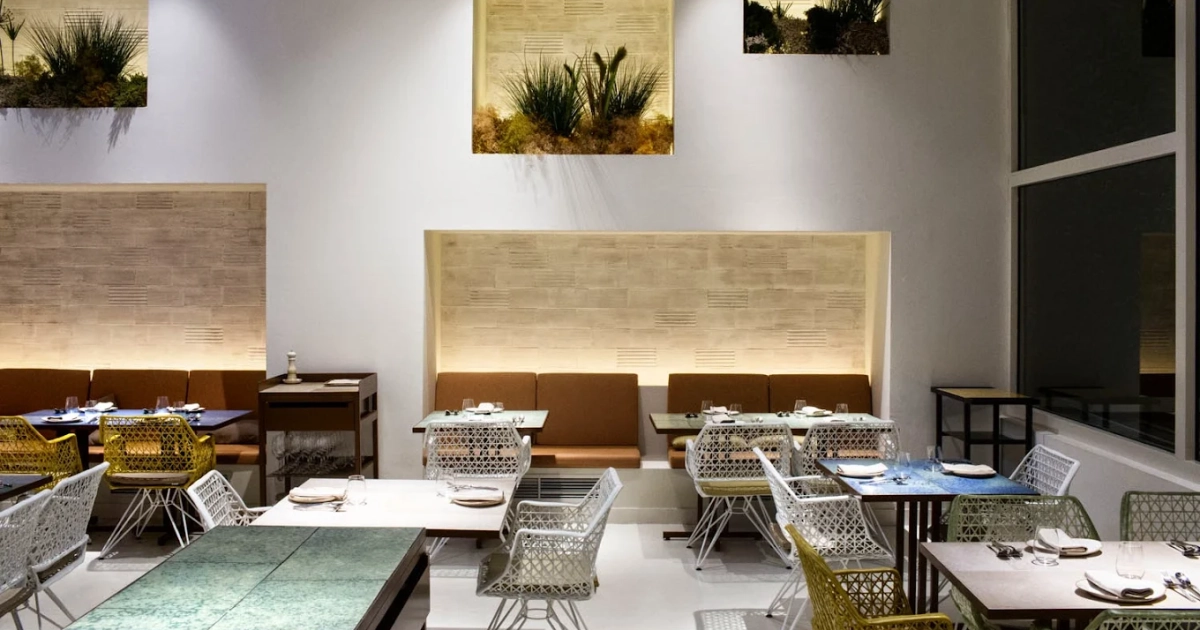 Interior del restaurant Disfrutar