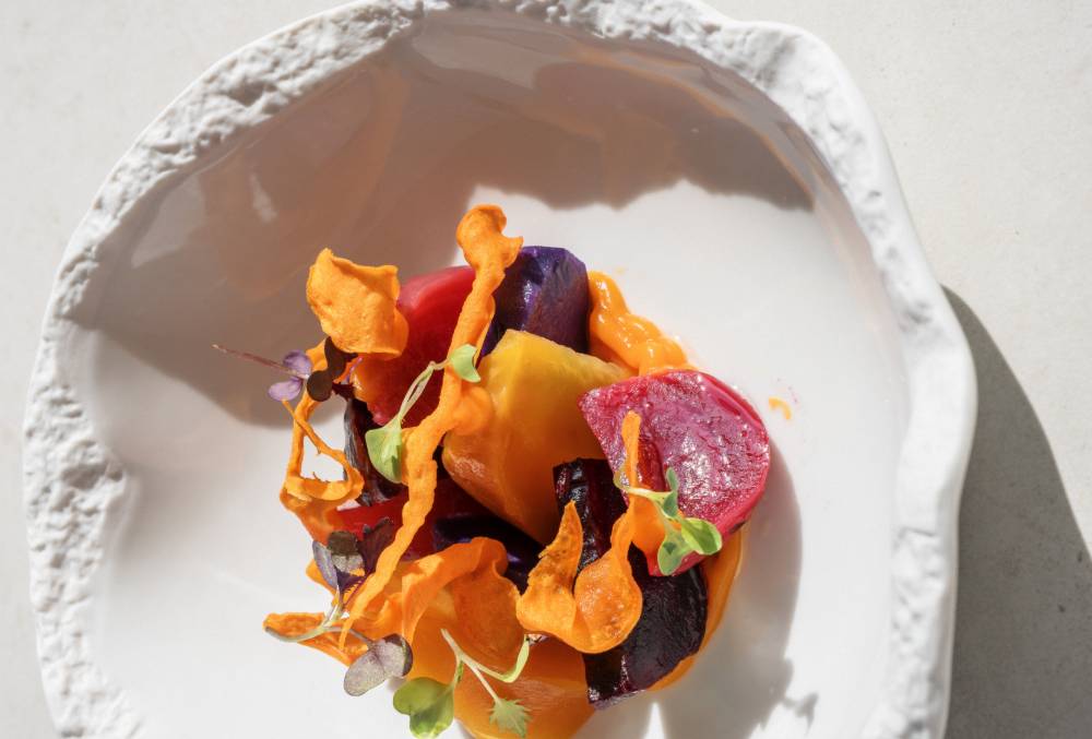 Ensalada de raíces de Albarada.