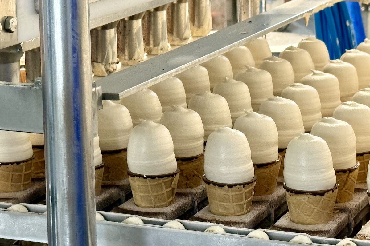 Producción de helados en La Menorquina. 