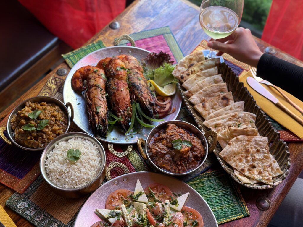 Platos inspirados en la cocina del sur de la India.