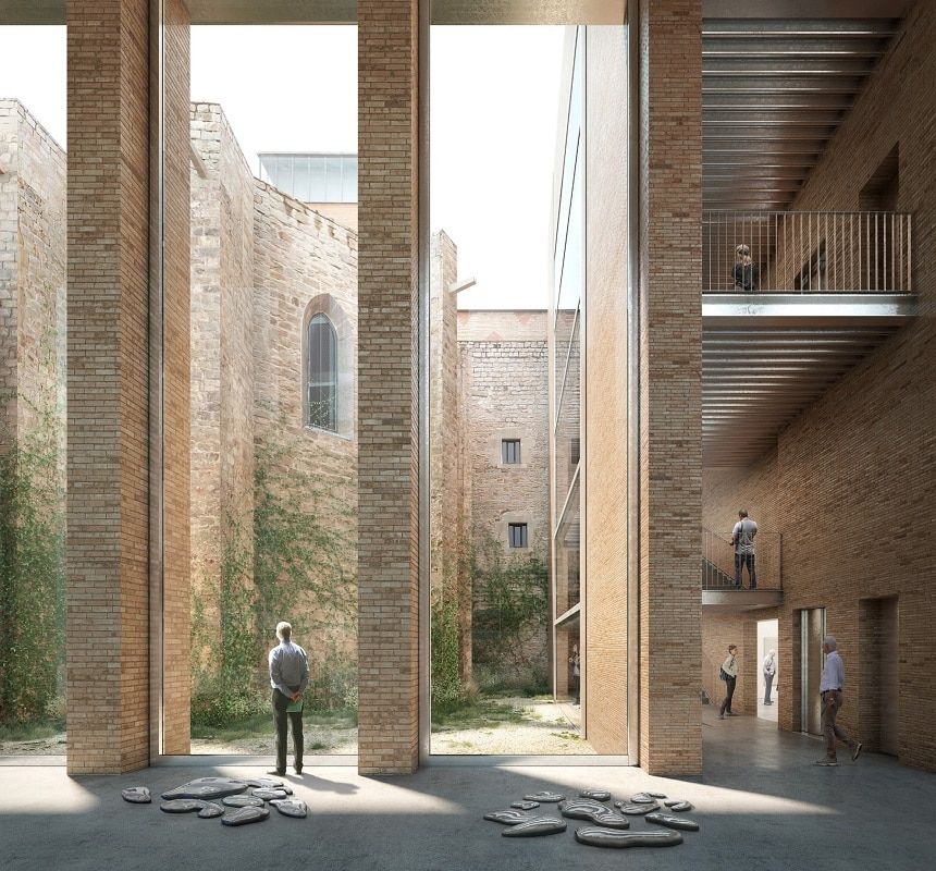 Imagen virtual del interior del nuevo edificio del MACBA.
