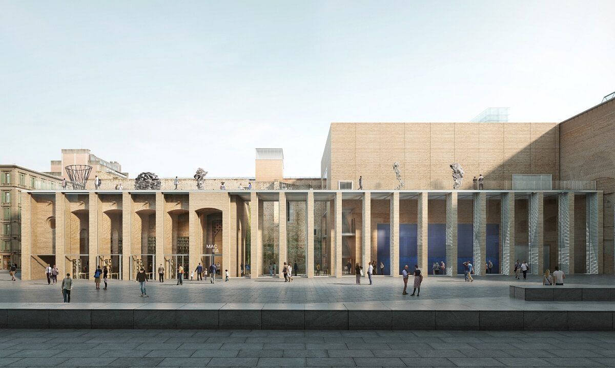 La fachada del nuevo edificio del MACBA