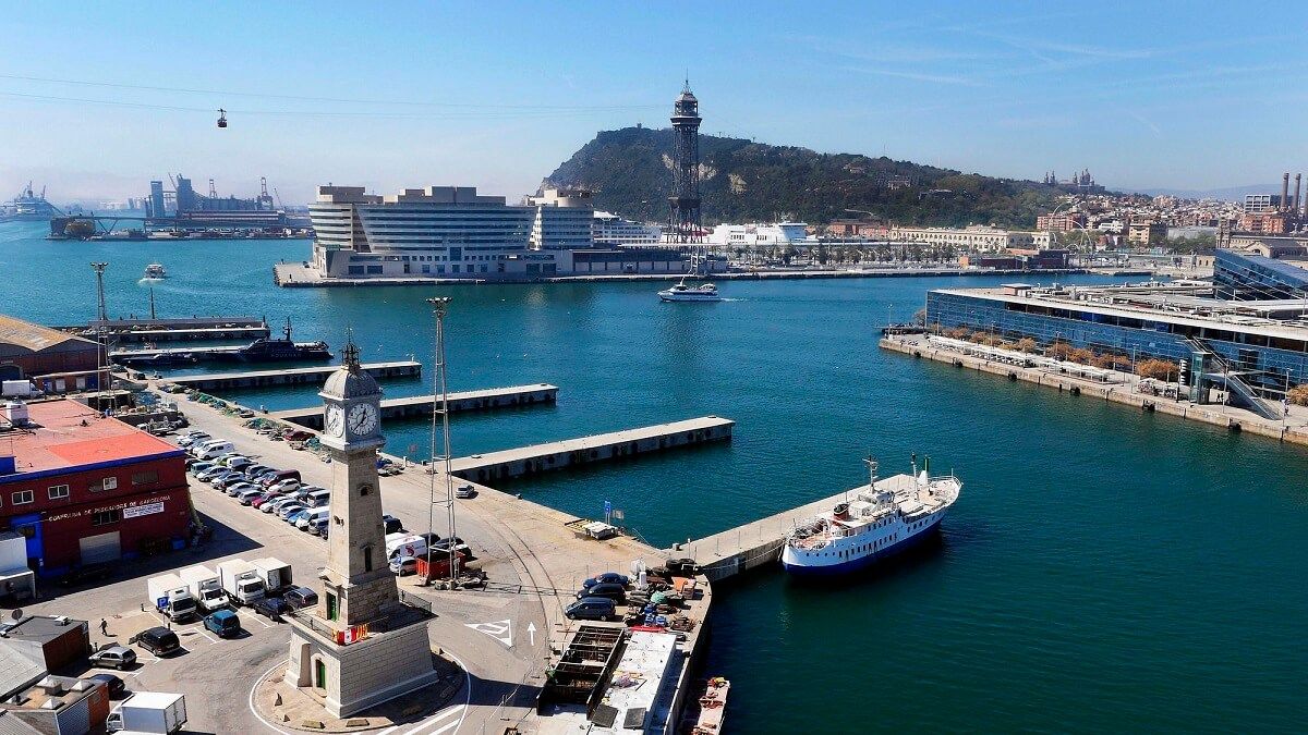 Vista panorámica del Port de Barcelona