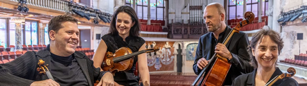 On June 9, the Casals Quartet will offer, in the morning, a meeting with the public and, in the afternoon, their concert at the Palau. ©Àngel Bravo On June 9, the Casals Quartet will offer, in the morning, a meeting with the public and, in the afternoon, their concert at the Palau. ©Àngel Bravo