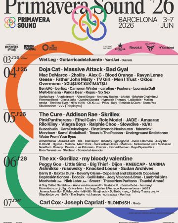 El cartel definitivo del Primavera Sound Barcelona 2026 El cartel definitivo del Primavera Sound Barcelona 2026