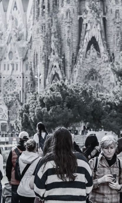 Turistes en la Sagrada Família. © Àngel Bravo