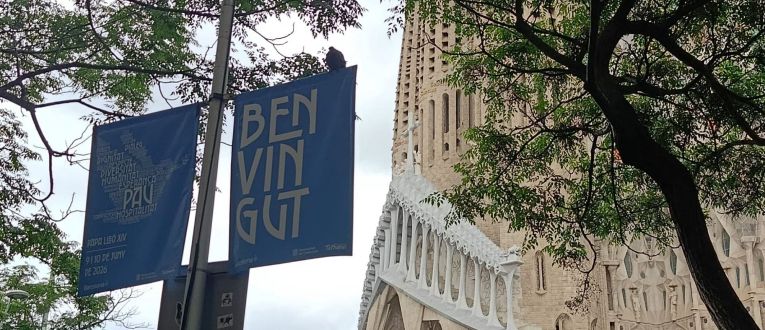 Visita del Papa a la Sagrada Família, per Anna Badia Visita del Papa a la Sagrada Família, per Anna Badia
