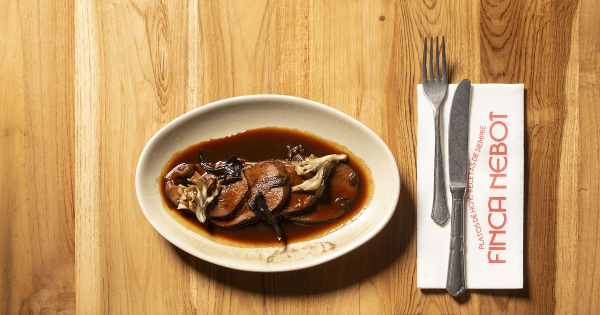 Un de los plats de Finca Nebot