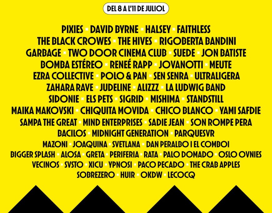 Cartel del festival Cruïlla 2026