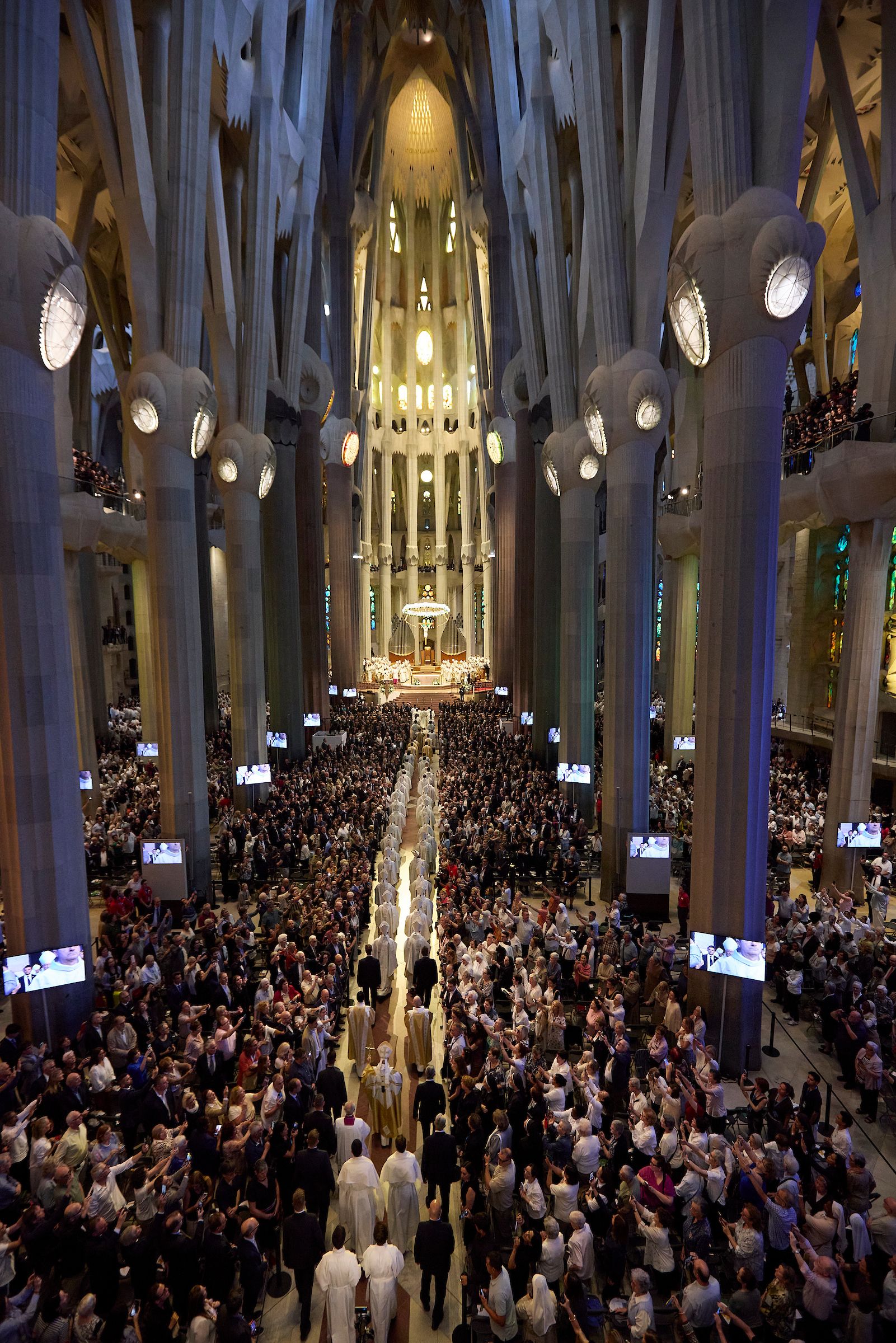 El Papa accedint a la Sagrada Família. © Basílica de la Sagrada Família / Marti Segura Ramoneda El Papa accedint a la Sagrada Família. © Basílica de la Sagrada Família / Marti Segura Ramoneda