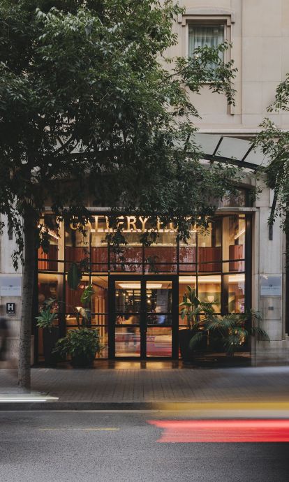 La fachada del Catalonia Boulevard, el antiguo Hotel Gallery. 