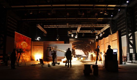 Uno de los platós del Parc Audiovisual de Catalunya. 
