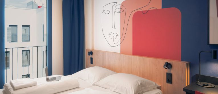 Una de las habitaciones de Meininger Hotels. © Meininger