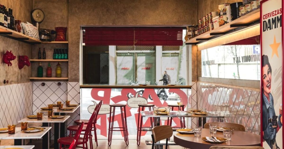 Interior del comedor de Carpanta. 