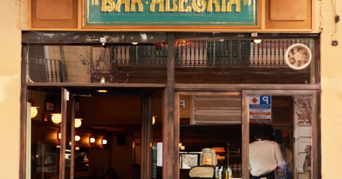 El Bar Alegria de Barcelona.