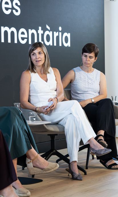 La sessió 'De Catalunya al mundo: las nuevas reglas de la exportación agroalimentaria", dentro del ciclo Eixample Talks. © Àngel Bravo La sessió 'De Catalunya al mundo: las nuevas reglas de la exportación agroalimentaria", dentro del ciclo Eixample Talks. © Àngel Bravo