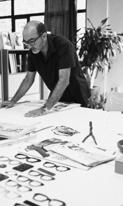 El diseñador de monturas Xavier Garcia. © Dizy Diaz