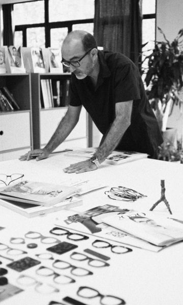 El diseñador de monturas Xavier Garcia. © Dizy Diaz