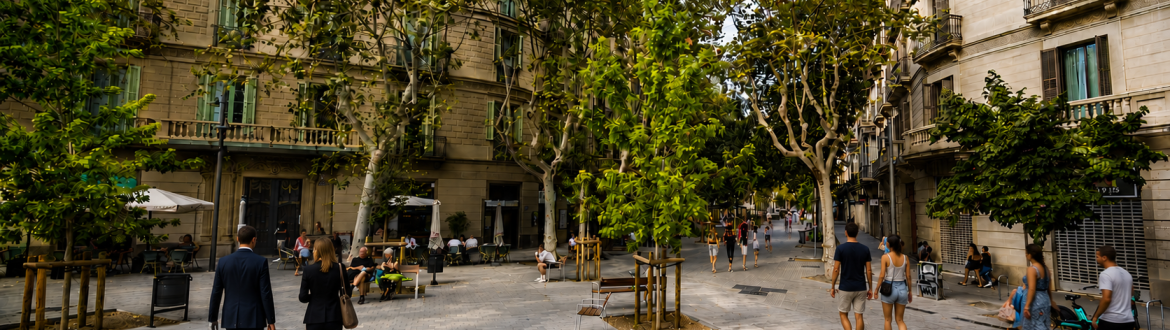 El carrer Consell de Cent, a Barcelona El carrer Consell de Cent, a Barcelona