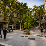 La calle Consell de Cent, en Barcelona. 