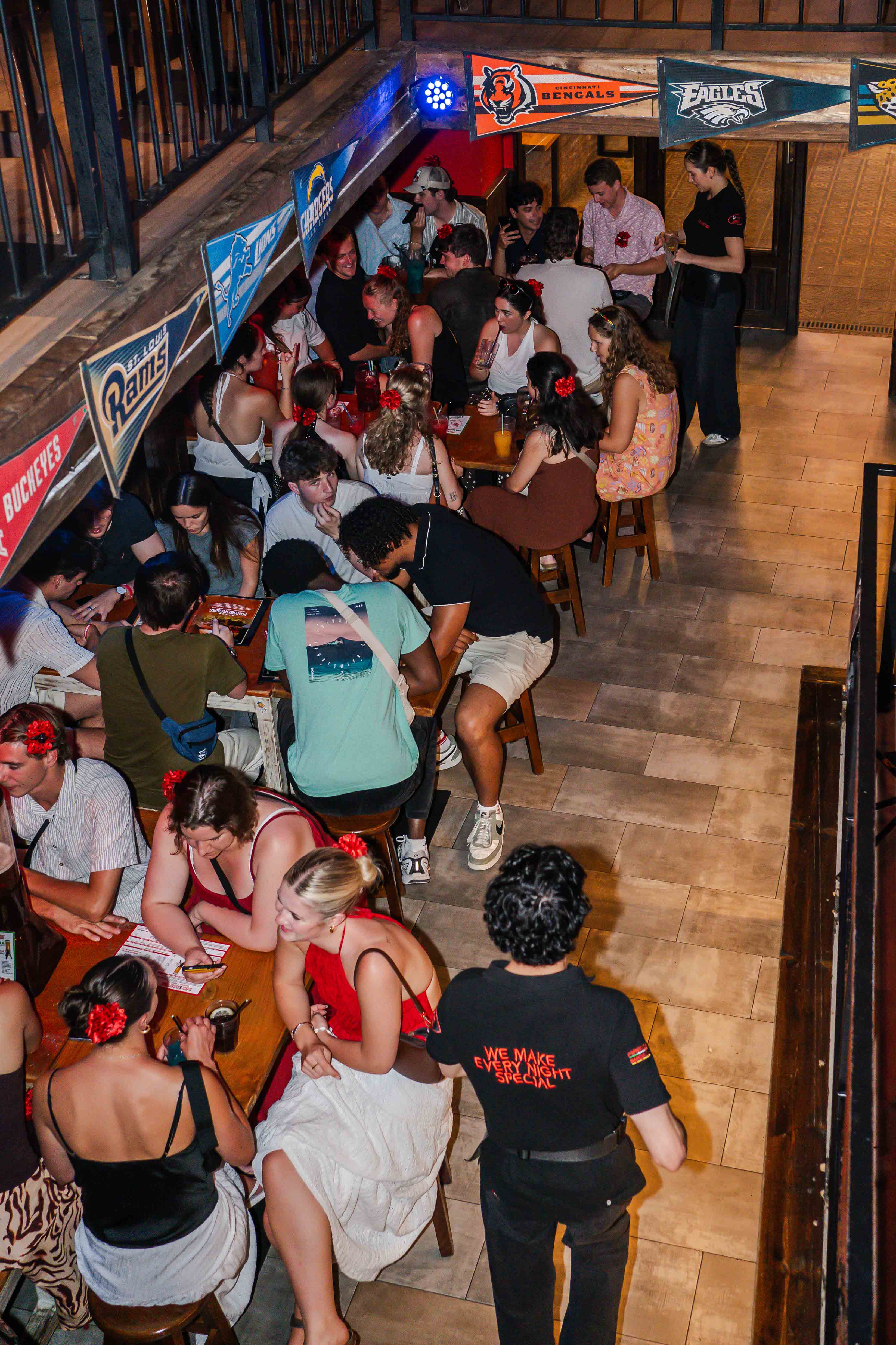 Ambiente en Red Garter. 