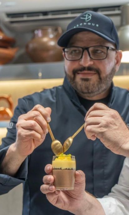 Andrés Torres y Antonio Bachour presentan el postre que han creado conjuntamente para recaudar fondos y ayudar a los venezolanos afectados por los terremotos.