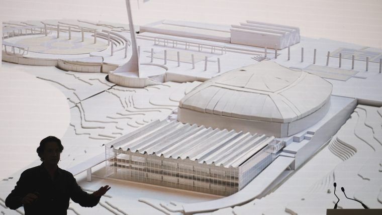 Maqueta del futur Sant Jordi Club Maqueta del futur Sant Jordi Club