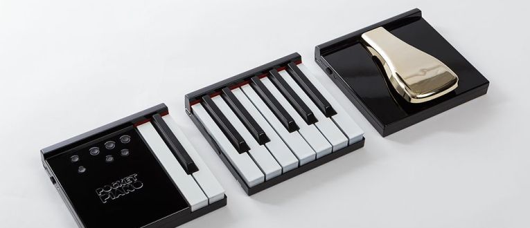 Pocket Piano está formad por 87 piezas distribuidas en siete módulos. Pocket Piano está formad por 87 piezas distribuidas en siete módulos.