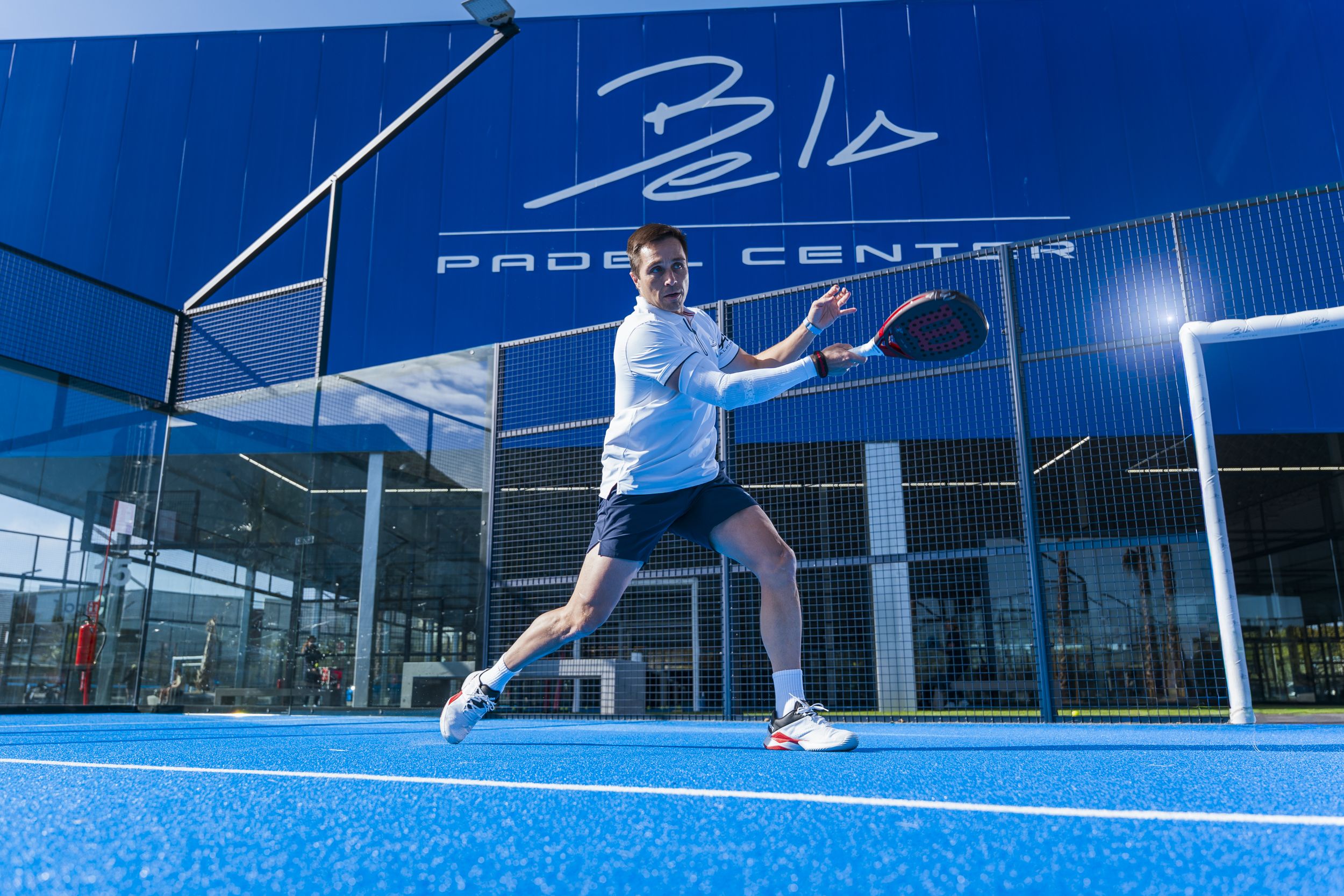 Fernando Belasteguín entrenando en el Bela Padel Center. 