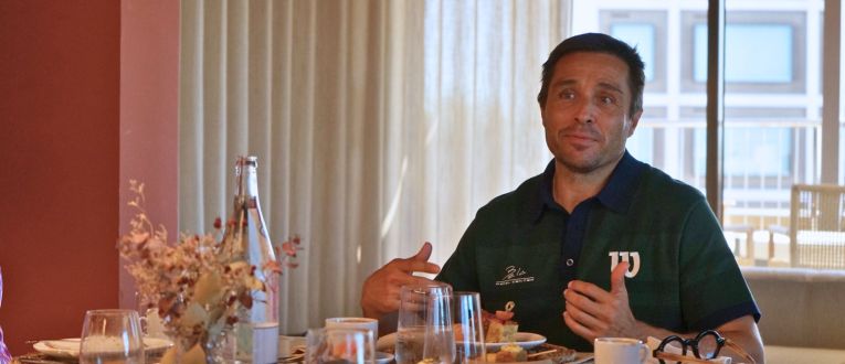 Fernando Belasteguín durante el encuentro de Esmorzars de Forquilla. © Cambra de Comerç de Barcelona