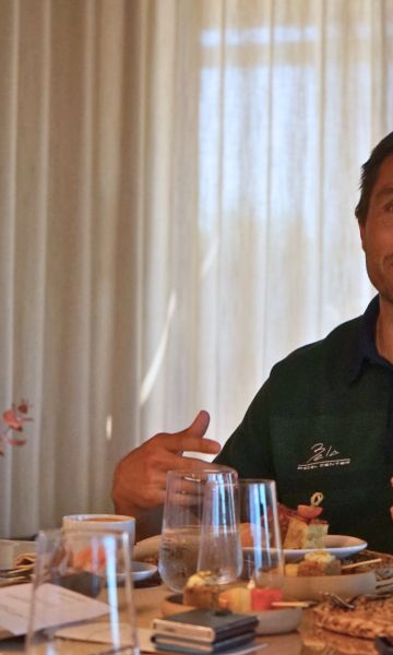 Fernando Belasteguín durante el encuentro de Esmorzars de Forquilla. © Cambra de Comerç de Barcelona
