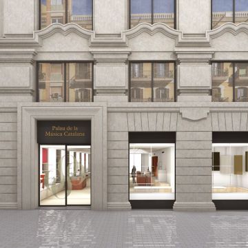 Así será la nueva Porta del Palau desde Via Laietana Así será la nueva Porta del Palau desde Via Laietana